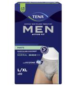 TENA Men Pants Normal Grey L/XL 95-130 cm, bielizna chłonna, 30 sztuk - ważny do 2025-09-28
