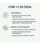 Naturell Cynk + C do żucia, 120 tabletek