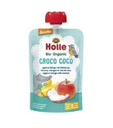 Holle Mus owocowy Kokosowy krokodyl jabłko, mango z kokosem - 100 g - cena, opinie, właściwości