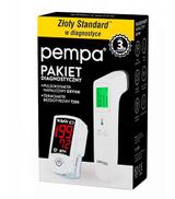 Pempa Pakiet Diagnostyczny Pulsoksymetr napalcowy OXY100, 1 szt + Termometr bezdotykowy T200, 1 szt., cena, opinie, właściwości