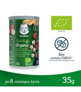 Gerber Organic Chrupki ryżowo pszenne banan, malina dla niemowląt po 8. miesiącu - 35 g - cena, opinie, składniki