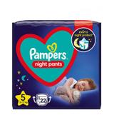 Pampers Night Pants 5 Junior Pieluchomajtki 12 - 17 kg, 22 sztuki