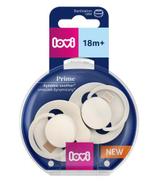 Canpol Lovi Prime Smoczek dynamiczny silikonowy Coconut/Ivory 34/403 18 m+ 2 sztuki