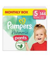 Pampers Harmonie Baby Pieluchomajtki, rozmiar 5, 12 kg-17 kg, 144 sztuk