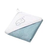 Babyono Okrycie kąpielowe frotte-ręcznik z kapturkiem niebieski 100 cm x 100 cm 142/09, 1 szt., cena, opinie, właściwości