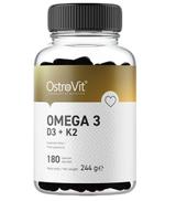 OstroVit Omega 3 D3 + K2 - 180 kapsułek