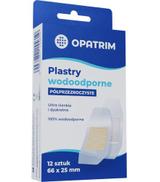 Opatrim Plastry wodoodporne półprzezroczyste 66 x 25 mm, 12 sztuk