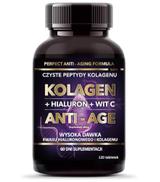 Intenson Kolagen ANTI-AGE + kwas hialuronowy + witamina C, tabletki, 120 sztuk