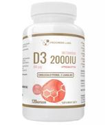 Progress Labs Witamina D3 2000IU 50 mcg + Prebiotyk - 120 kaps. - cena, opinie, wskazania - ważny do 2025-10-31