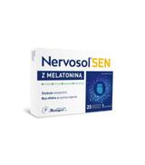 Herbapol, Nervosol Sen z Melatoniną, tabletki powlekane, 20 sztuk
