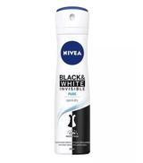 NIVEA DEO INVISIBLE PURE BLACK & WHITE Antyperspirant w sprayu - 150 ml