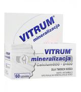 VITRUM MINERALIZACJA (Calcium) 600 + D400 - 60 tabl. Wapń i witamina D3.