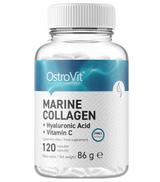 OstroVit Marine Collagen + Hyaluronic Acid + Vitamin C, 120 kapsułek