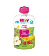 HiPP BIO od pokoleń, Jabłka-Banany-Maliny z orkiszem, po 6. m-cu, 100 g, cena, wskazania, właściwości