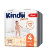 Kindii maxi pieluchomajtki rozmiar 4 (9-15 kg), 22 sztuki