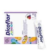 Bayer Dicoflor Junior o smaku owoców leśnych, saszetki, 20 sztuk