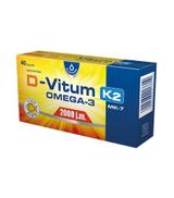 D-Vitum 2000 j.m. K2 MK-7 Omega-3, kapsułki, 40 sztuk