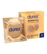 Durex Sensual Extra Lubricated, 3 sztuki