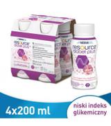 RESOURCE DIABET PLUS Smak truskawkowy, 4 x 200 ml - ważny do 2025-03-12