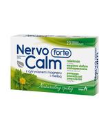 NervoCalm Forte z cytrynianem magnezu 20 tabletek powlekanych