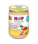 HiPP BIO od pokoleń, Jabłka i banany z biszkoptami, po 4. m-cu, 190 g, cena, opinie, właściwości