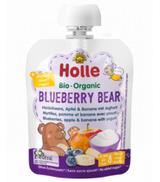 Holle Bio mus owocowy z jogurtem Borówkowy miś od 8 miesiąca, 85 g, cena, opinie, wskazania