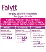 FALVIT Estro+ - 60 tabl. - uspakaja i łagodzi objawy menopauzy - cena, opinie, dawkowanie