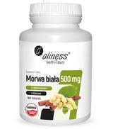 Aliness Morwa biała 4:1 z cynamonowcem i chromem 500 mg, 180 tabletek, cena, opinie, stosowanie