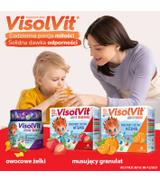 VisolVit Junior Truskawka, witaminy dla dzieci po 3 r.ż., musujący proszek o smaku truskawkowym, 30 sasz., cena, opinie, wskazania