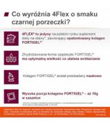 4 Flex, kolagen fortigel + witamina C o smaku czarnej porzeczki, saszetki, 30 sztuk