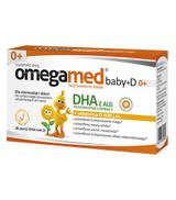 OMEGAMED Baby DHA z alg + Wit D Dla niemowląt i dzieci 0+ - 30 kaps. - cena, opinie, wskazania