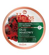 Farmona Herbs green_idea Emolientowa maska do włosów z oleju makowego - 250 ml - cena, opinie, stosowanie