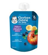 Gerber Natural For Baby Deserek jabłko-jagoda-banan po 6. miesiącu, 80 g