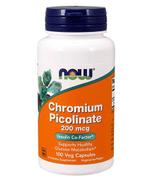 NOW FOODS Chromium Picolinate 200  mcg - 100 kaps. - cena, dawkowanie, opinie