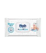 Fresh Baby, Aqua Wipes, Chusteczki do oczyszczania skóry, 60 sztuk