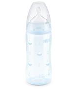 NUK First Choice+ Butelka do karmienia w niebieskie statki (0-6m) smoczek silikonowy rozmiar M 741798 - 300 ml - cena, opinie, właściwości