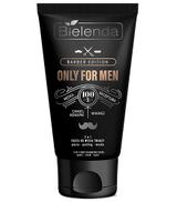 Bielenda Only For Men Barber Edition Pasta do mycia twarzy 3w1 pasta-peeling-maska, 150 g cena, opinie, właściwości