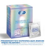 Durex Invisible Prezerwatywy dodatkowo nawilżane - 24 szt. - cena, opinie, wskazania