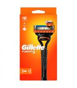 Gillette Fusion5 Maszynka do golenia dla mężczyzn, 1 maszynka, 2 ostrza wymienne