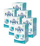Nestle Nan Optipro 2 Mleko początkowe dla niemowląt powyżej 6. miesiąca, 6 x 650 g