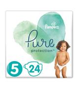 Pampers Pure Protection  Junior 5 Pieluchy 11+ kg - 24 szt. Pieluszki jednorazowe dla niemowląt - cena, opinie, właściwości