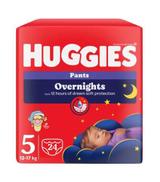 Huggies, pieluchomajtki Overnight Lullaby 5 (12-17 kg), 24 sztuki