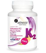 ALINESS Witamina K2 Mono Forte MK-7 200 µg z Natto - 60 kaps. Dla zdrowych i mocnych kości.