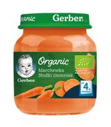 GERBER ORGANIC Marchewka Słodki ziemniak po 4 miesiącu - 125 g