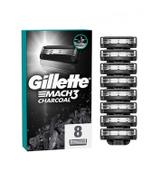 Gillette Mach3 Charcoal Ostrza wymienne do maszynki dla mężczyzn, 8 sztuk
