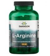 SWANSON L-Arginina 500 mg - 200 kaps.
