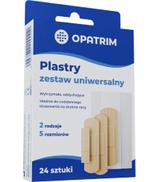 Opatrim Plastry zestaw uniwersalny, 24 sztuki