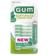 Sunstar Gum Soft-Picks Comfort Flex Gumowa Szczoteczka międzyzębowa średnia, 40 sztuk
