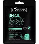 Bielenda Snail Beauty Secrets, Balansująco-regenerująca czarna maska w płacie, 1 sztuka