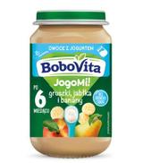 BoboVita jogurt gruszki jabłka banany 190 g - ważny do 2025-09-10